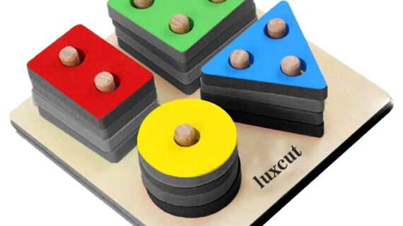 بازی آموزشی طرح مونته سوری اشکال هندسی چوبی